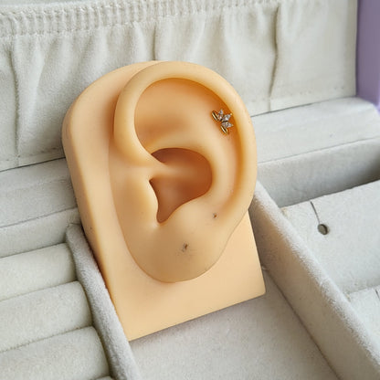 Willow mini studs (flat screwback)