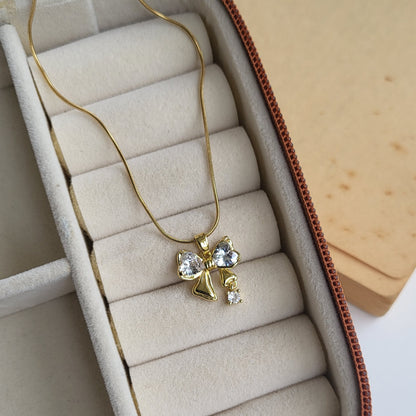 Bow drop pendent chain