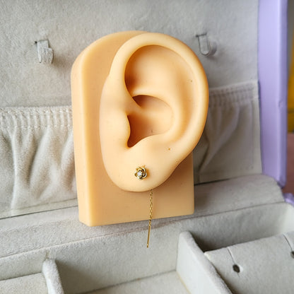Rose tassels studs