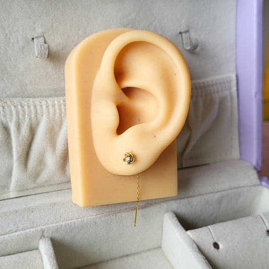 Rose tassels studs