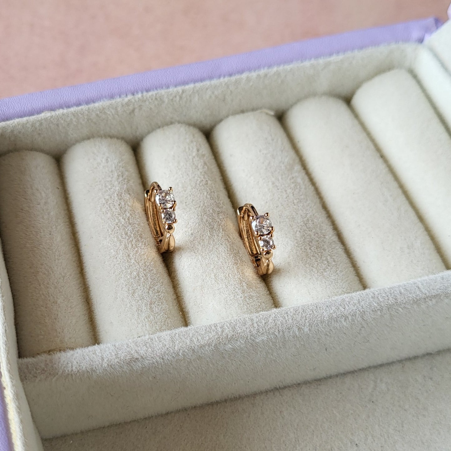 Dual stone hoops