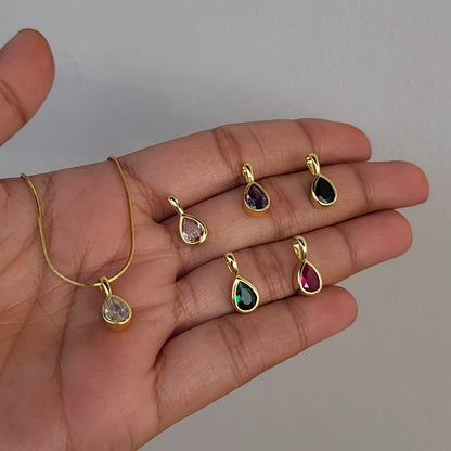 Pear drop pendent chain