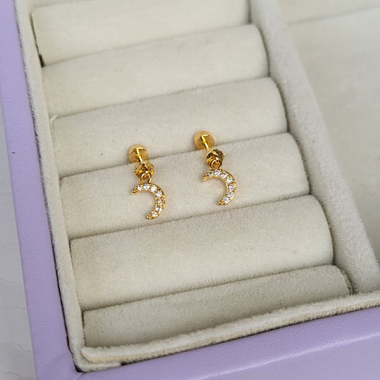 Moon bugadis (flat screwback)