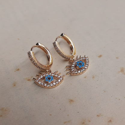 EVILEYE Huggie Hoops