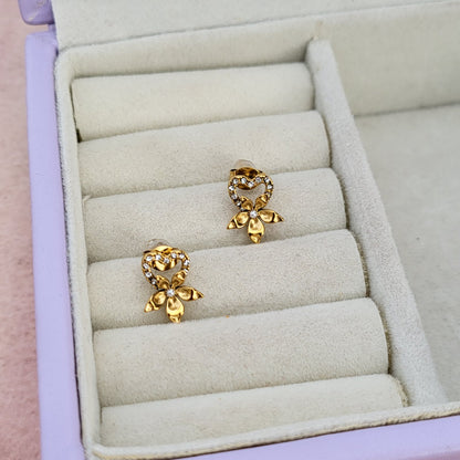 Heart leaf studs