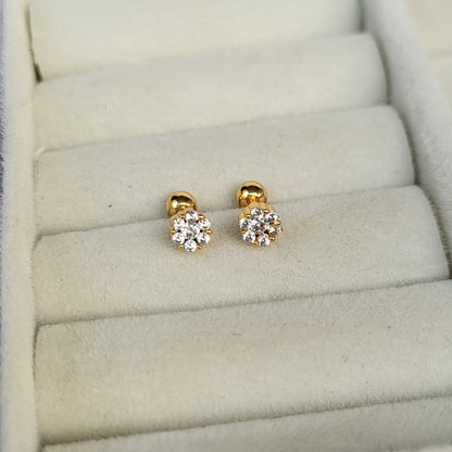 Krystle mini studs (ball screwback)