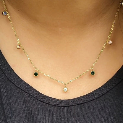 Color drops necklace (xuping)