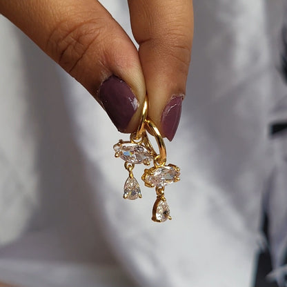 Oval drop hoops