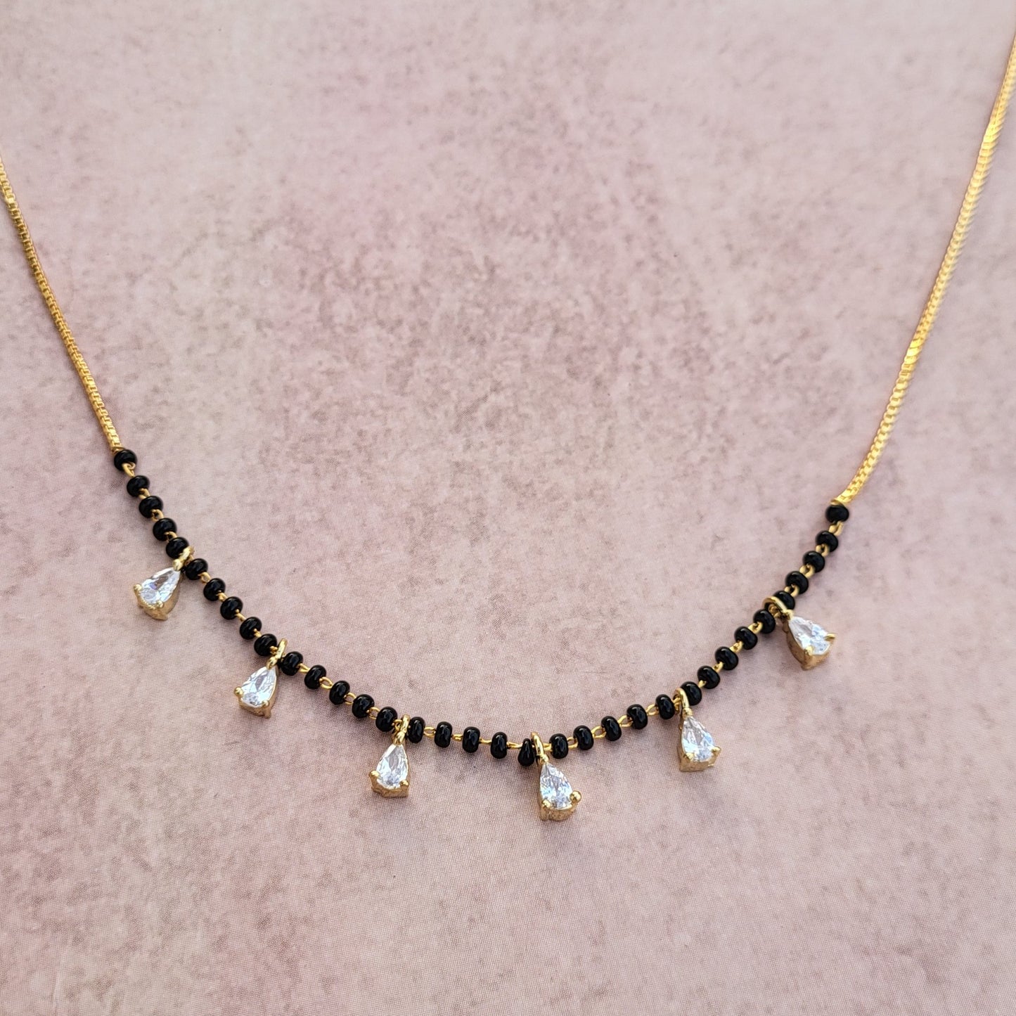 Rain drop mangalsutra
