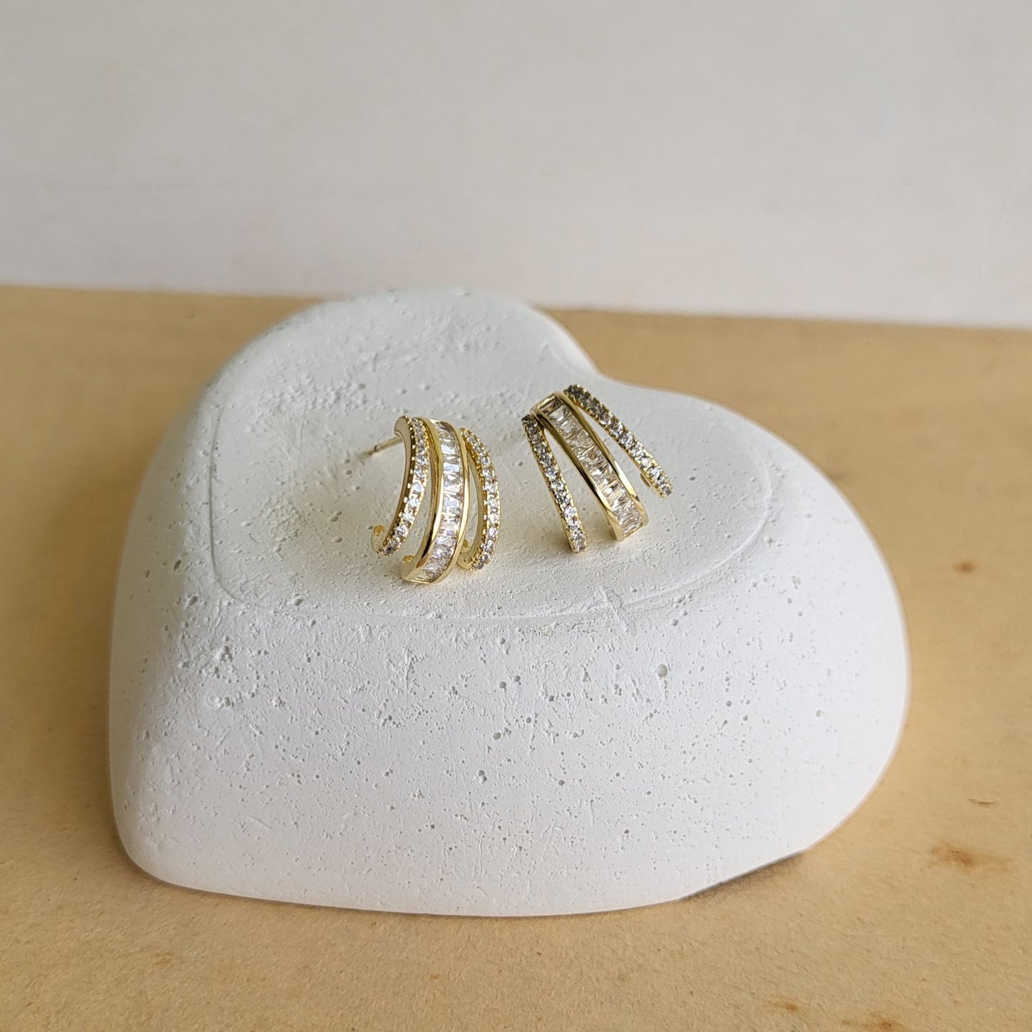 Krystle hoop studs