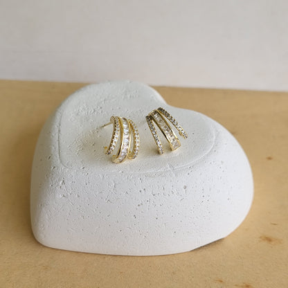 Krystle hoop studs