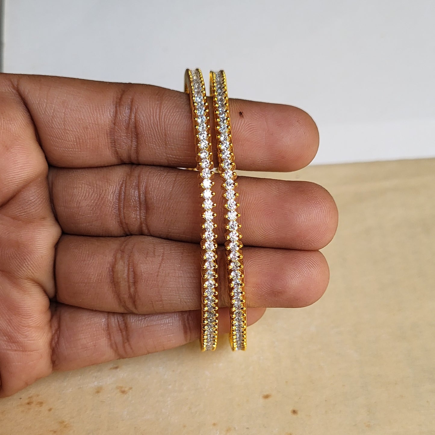 Stone studded bangles