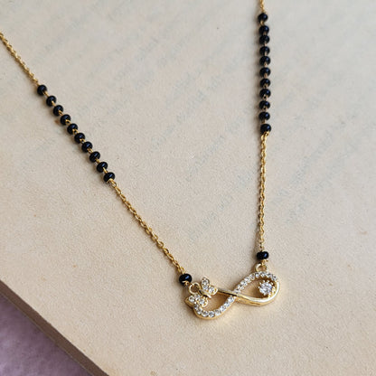 Infinity butterfly mangalsutra