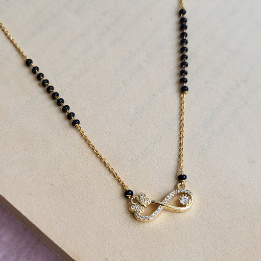 Infinity butterfly mangalsutra