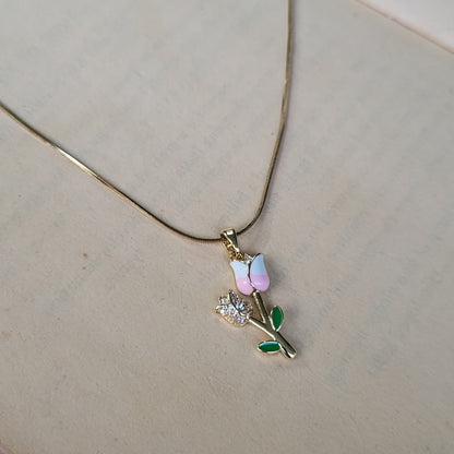 Tulip pendant chain (pastel)