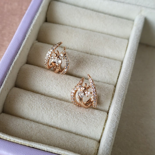 Bee cuff studs