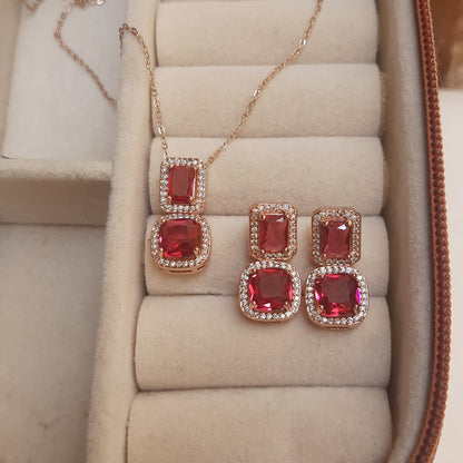 CLAUDIA Pendant set (Peach)