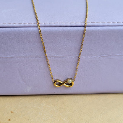 Cupid infinity pendant chain