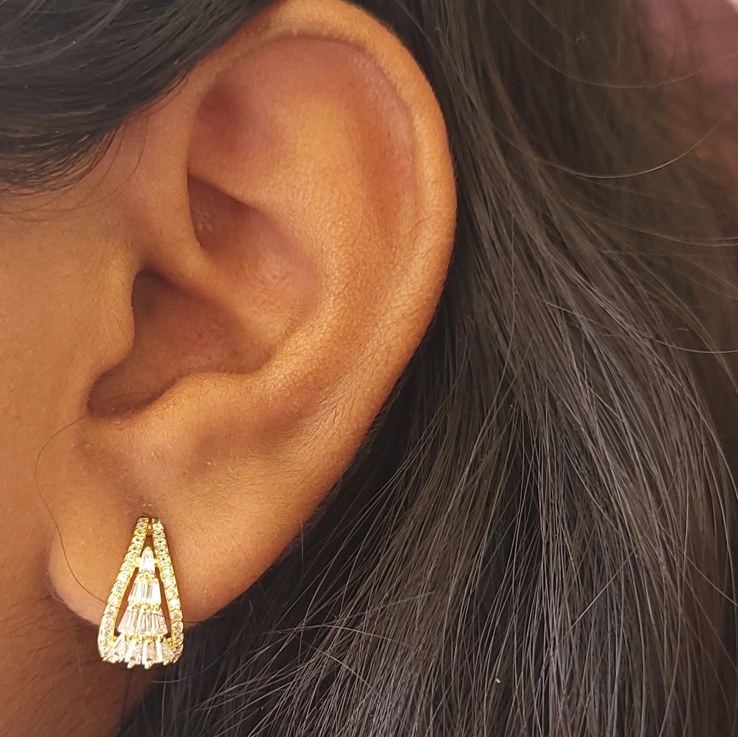 Bindu hoop studs