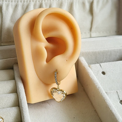 Krystle heart hoops