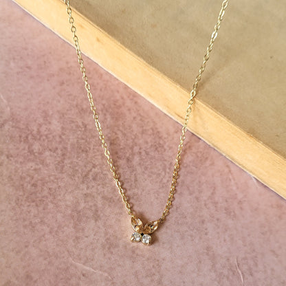 Golden butterfly Pendant chain