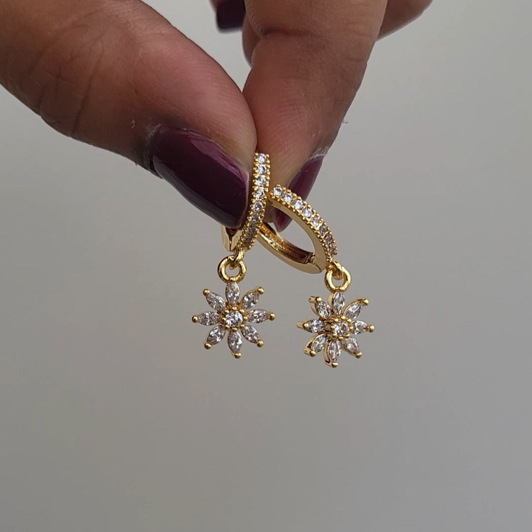 Lilly drop hoops
