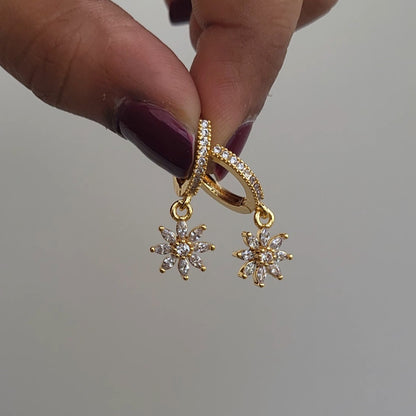 Lilly drop hoops
