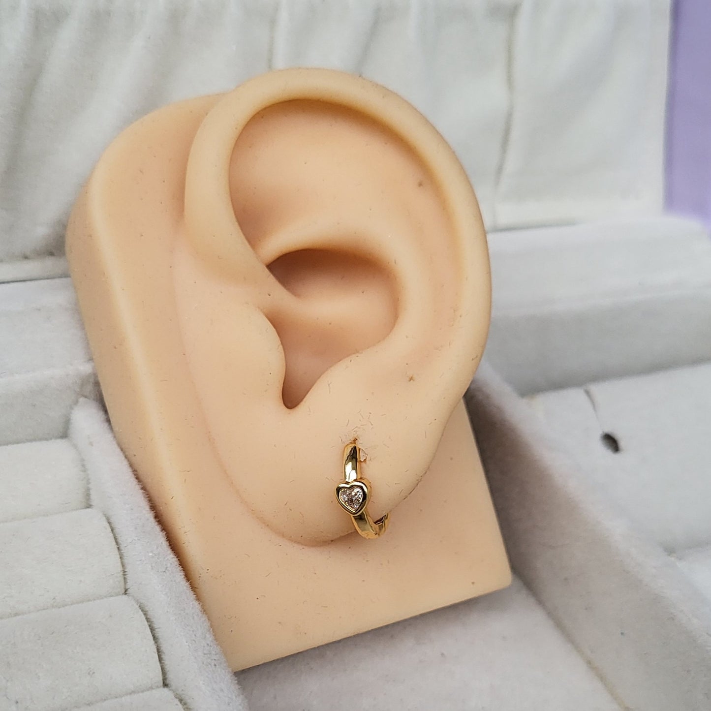 Tiny heart hoops