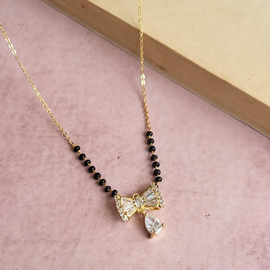 Bow drop mangalsutra