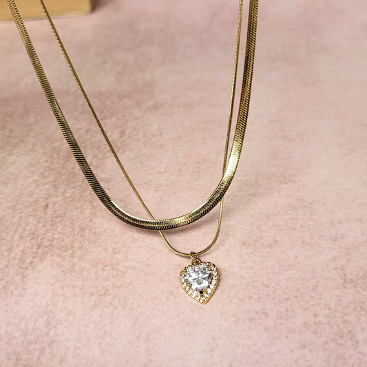 Dil layered necklace