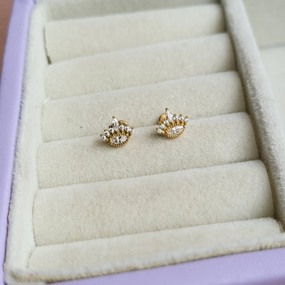 Kanak mini studs (flat screwback)