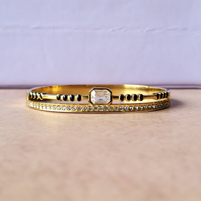 Boxy Black bead kada