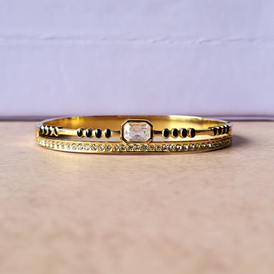 Boxy Black bead kada