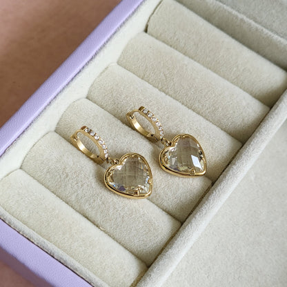 Krystle heart hoops