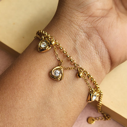 Pankh layered bracelet