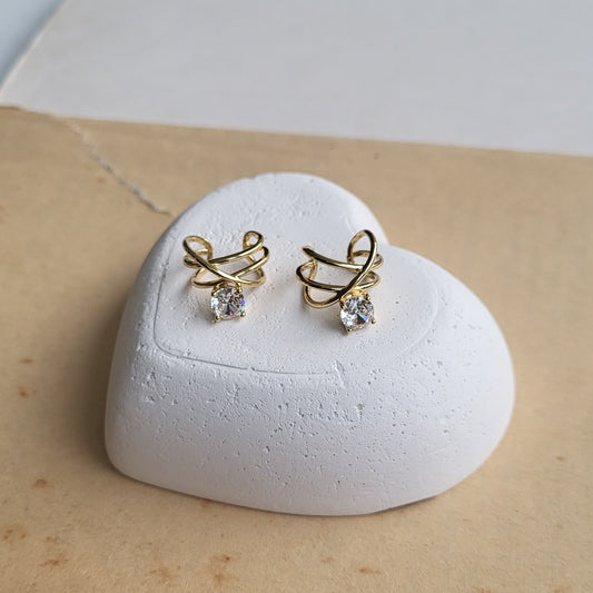 Stella earclips (pair)