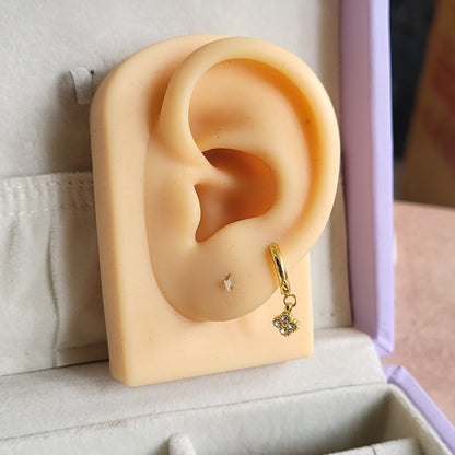 Clover drop mini hoops