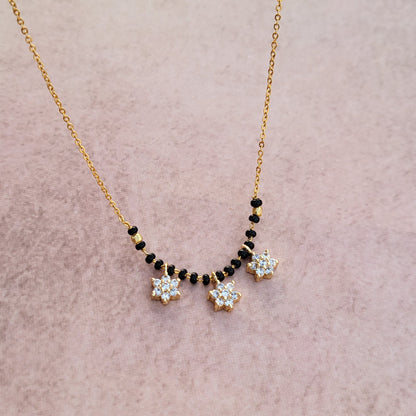 Flowers drop mangalsutra