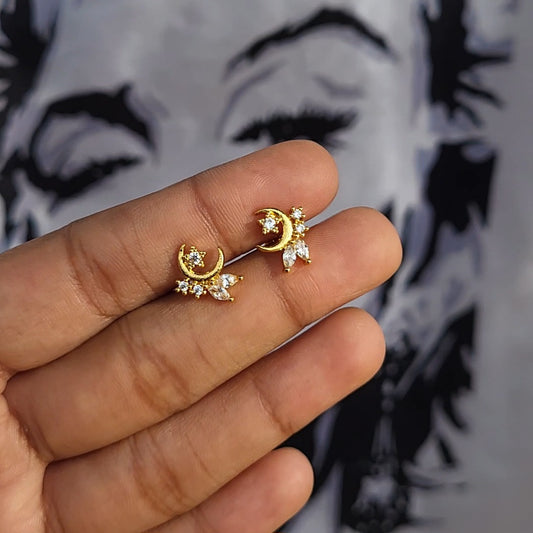 Vennela studs (ball screwback)