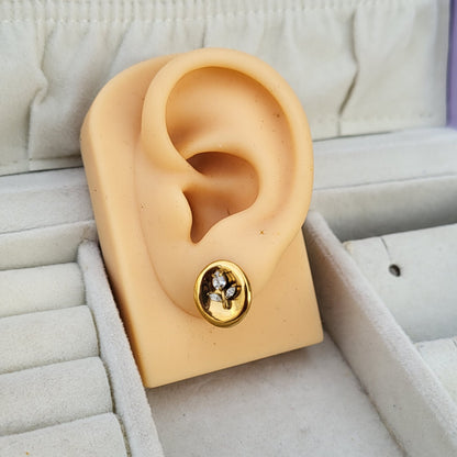 Gold Tulip studs