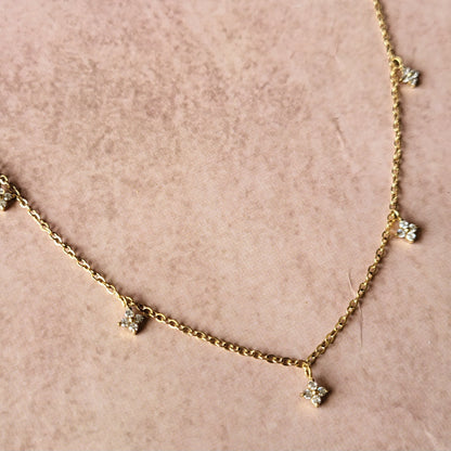 Clover drops necklace