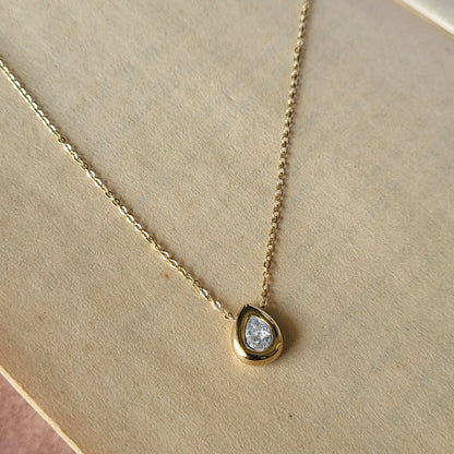 Crystal drop Pendant chain