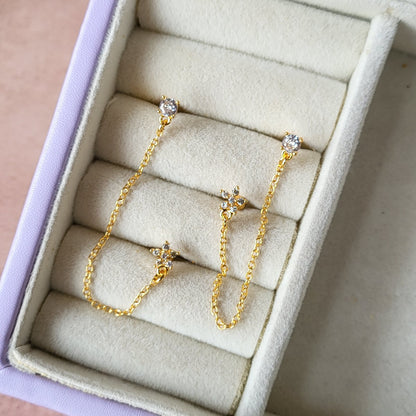 Sitara link earrings