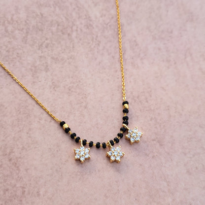 Flowers drop mangalsutra