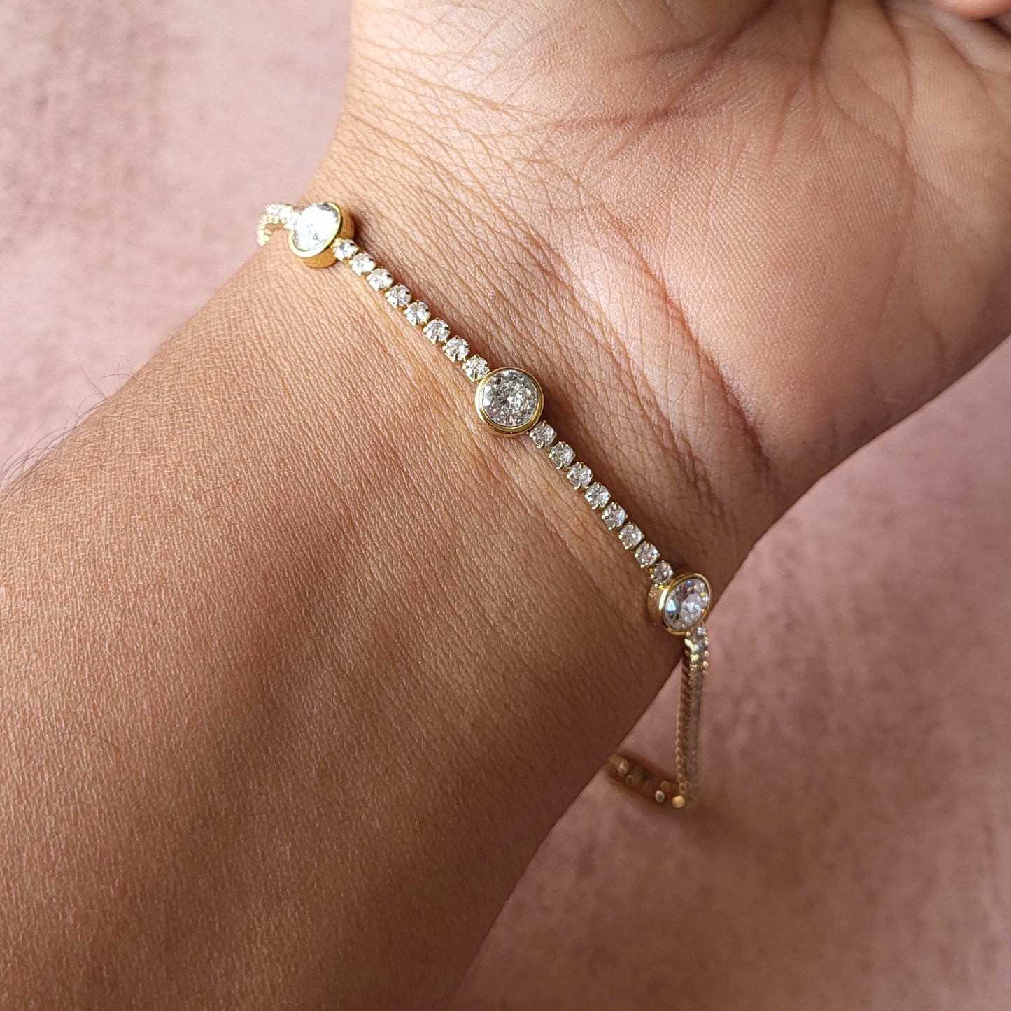 Stone studded bracelet