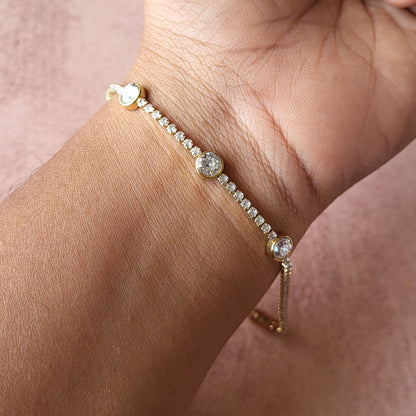 Stone studded bracelet