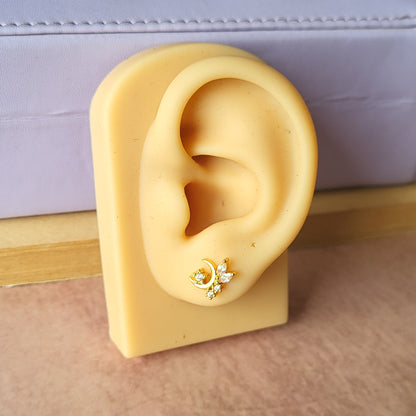Vennela studs (ball screwback)