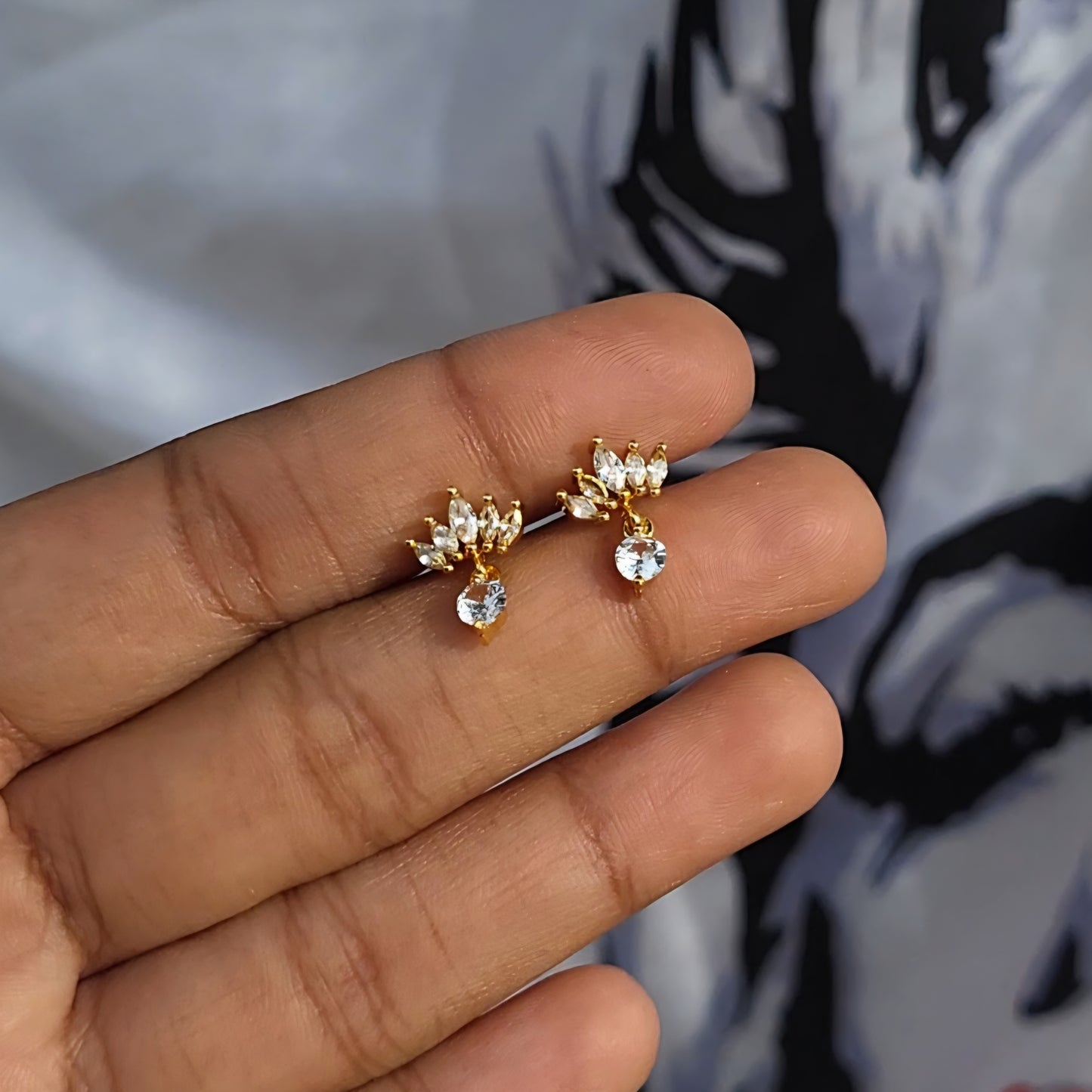 Crown drop studs (ball screwback)