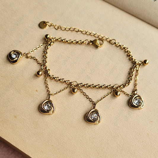 Pankh layered bracelet