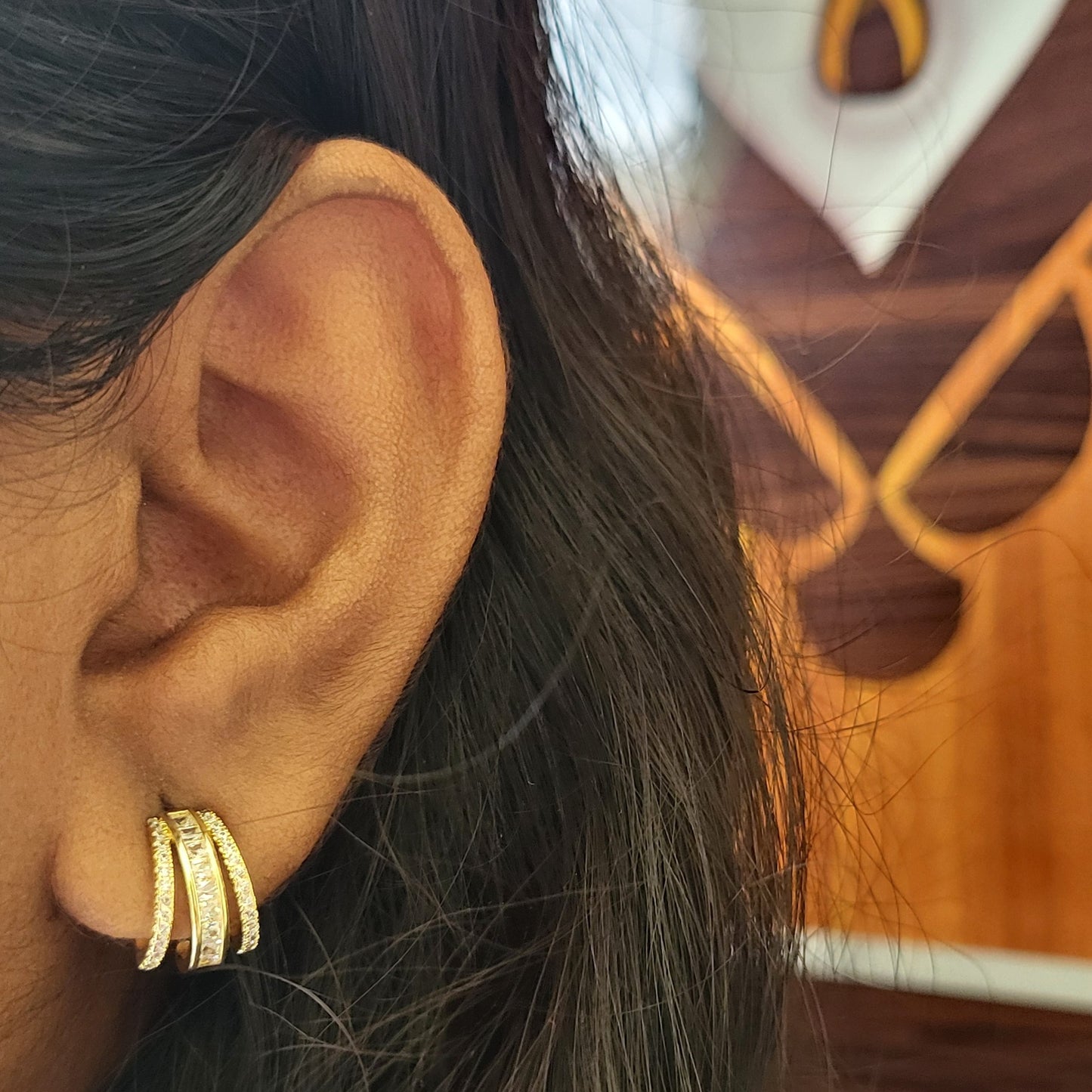 Krystle hoop studs